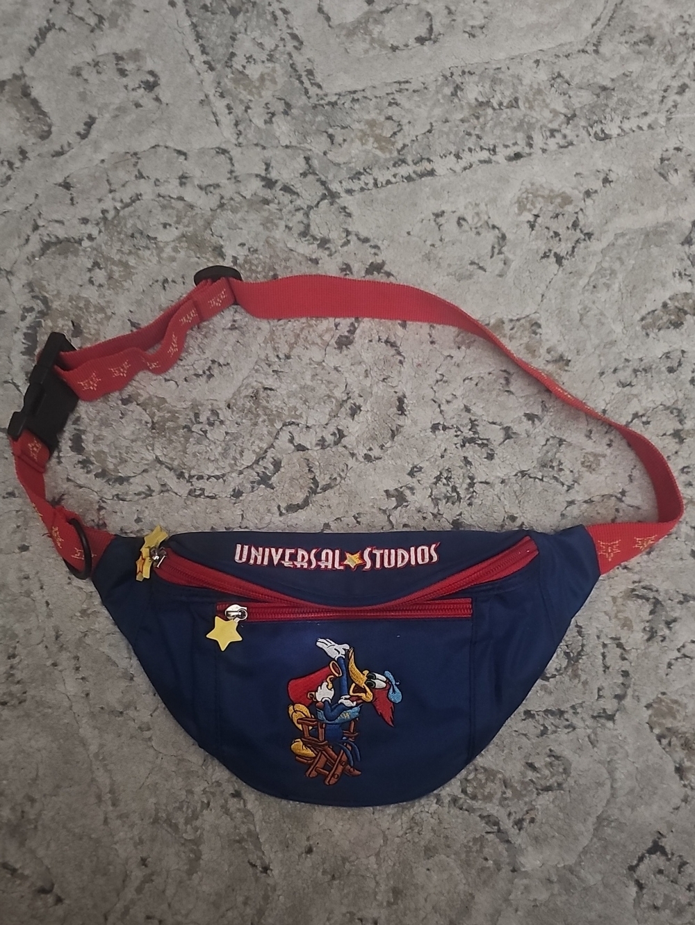 VTG 1999 Universal Studios Woody Woodpecker Fanny Pack Bag Y2K Kidcore